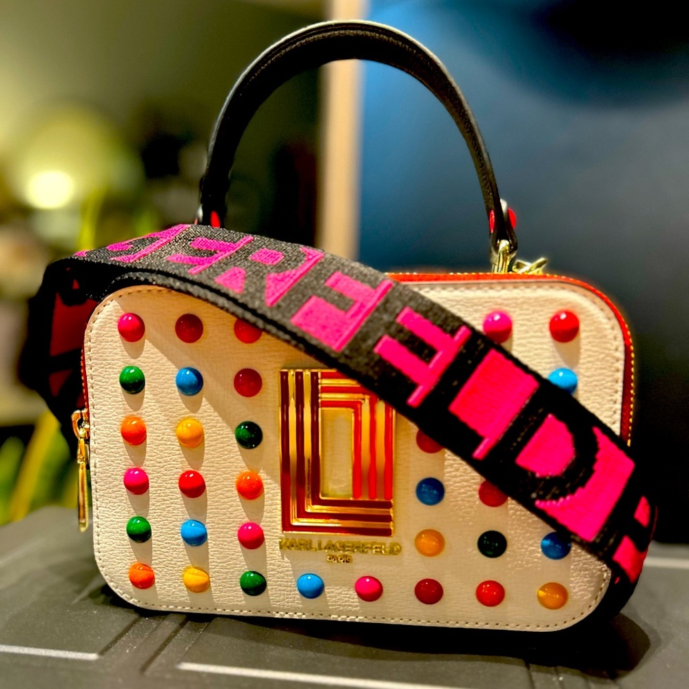 Karl Lagerfeld Paris Simone Top Handle Crossbody Camera Purse